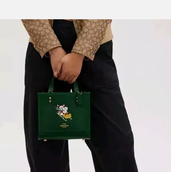 NWT COACH Disney X Coach Dempsey Tote 22 With Sled Motif - Picture 5 of 6
